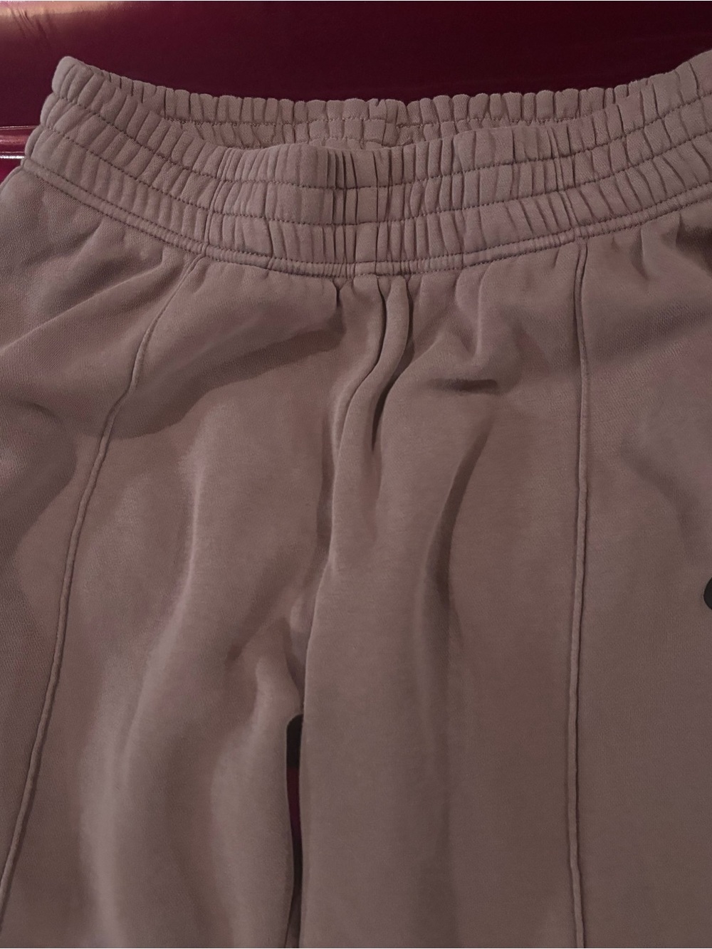 Nike Womens Mauve Pink/Brown Fleece Joggers - Picture 3 of 4